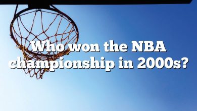 Who won the NBA championship in 2000s?