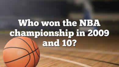 Who won the NBA championship in 2009 and 10?