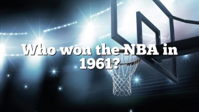 Who won the NBA in 1961?