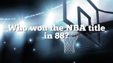 Who won the NBA title in 88?