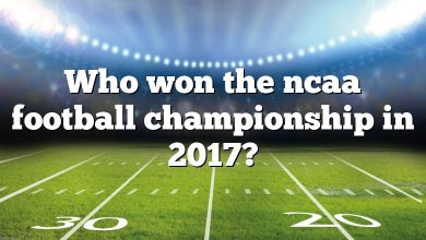 Who won the ncaa football championship in 2017?