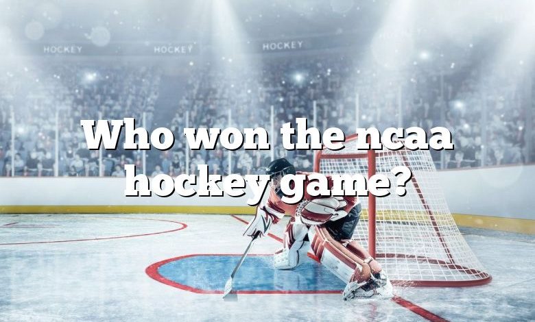 Who won the ncaa hockey game?