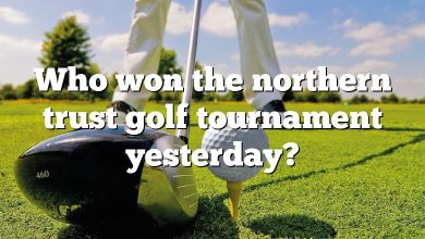 Who won the northern trust golf tournament yesterday?