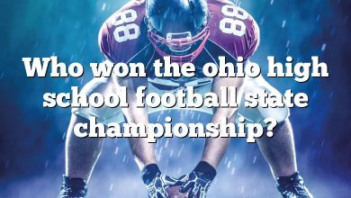 Who won the ohio high school football state championship?