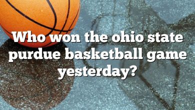 Who won the ohio state purdue basketball game yesterday?