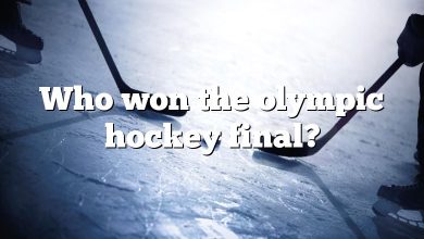 Who won the olympic hockey final?