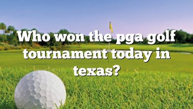 Who won the pga golf tournament today in texas?