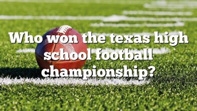 Who won the texas high school football championship?