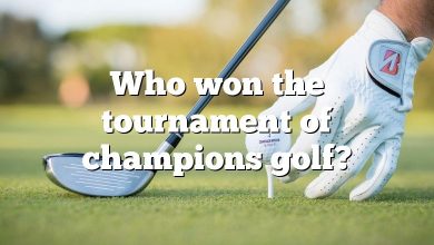 Who won the tournament of champions golf?