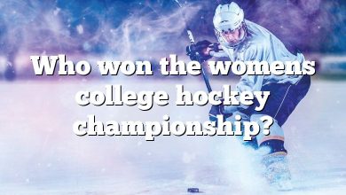 Who won the womens college hockey championship?