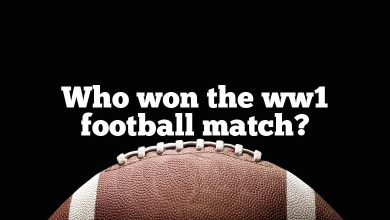 Who won the ww1 football match?