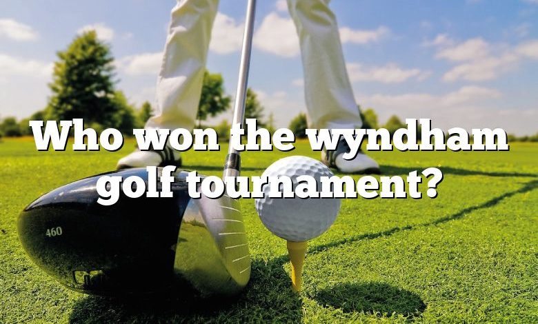 Who won the wyndham golf tournament?