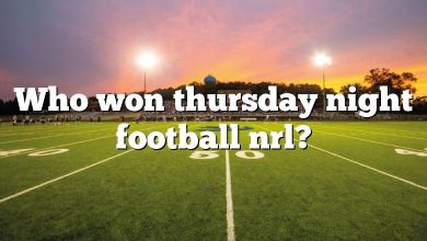 Who won thursday night football nrl?