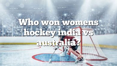 Who won womens hockey india vs australia?