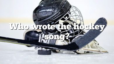 Who wrote the hockey song?