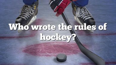 Who wrote the rules of hockey?