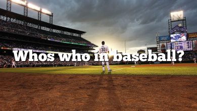 Whos who in baseball?