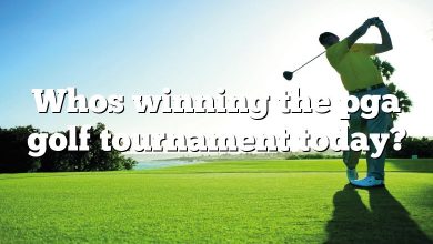 Whos winning the pga golf tournament today?