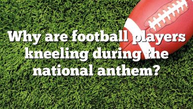 Why are football players kneeling during the national anthem?