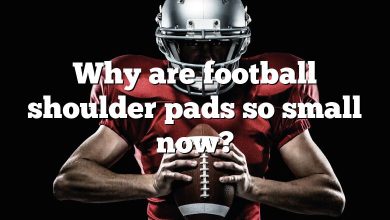 Why are football shoulder pads so small now?
