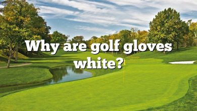 Why are golf gloves white?