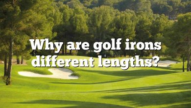 Why are golf irons different lengths?