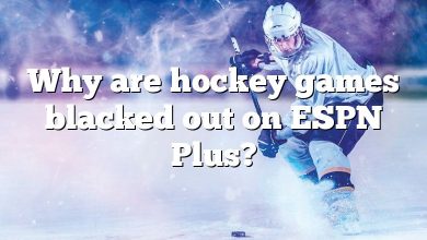 Why are hockey games blacked out on ESPN Plus?