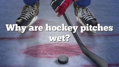 Why are hockey pitches wet?