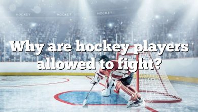 Why are hockey players allowed to fight?