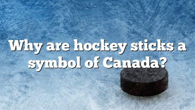 Why are hockey sticks a symbol of Canada?