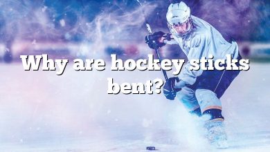 Why are hockey sticks bent?