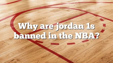 Why are jordan 1s banned in the NBA?