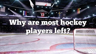 Why are most hockey players left?