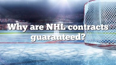 Why are NHL contracts guaranteed?