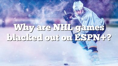 Why are NHL games blacked out on ESPN+?