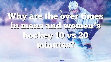 Why are the over times in mens and women’s hockey 10 vs 20 minutes?