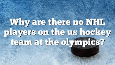 Why are there no NHL players on the us hockey team at the olympics?