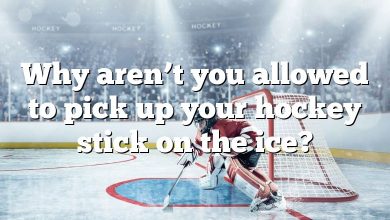 Why aren’t you allowed to pick up your hockey stick on the ice?