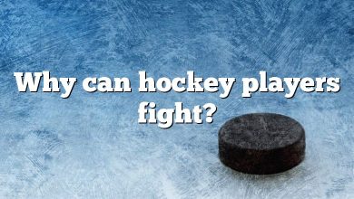Why can hockey players fight?
