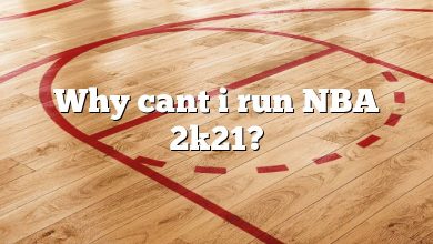 Why cant i run NBA 2k21?