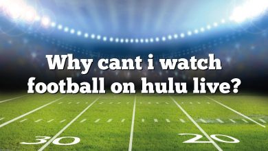 Why cant i watch football on hulu live?