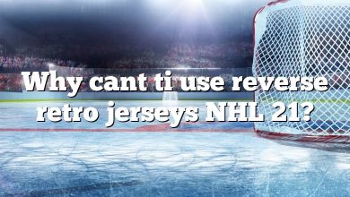 Why cant ti use reverse retro jerseys NHL 21?