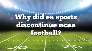 Why did ea sports discontinue ncaa football?