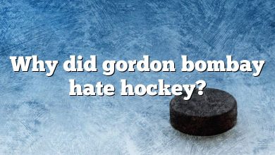 Why did gordon bombay hate hockey?