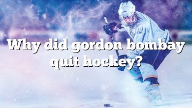 Why did gordon bombay quit hockey?