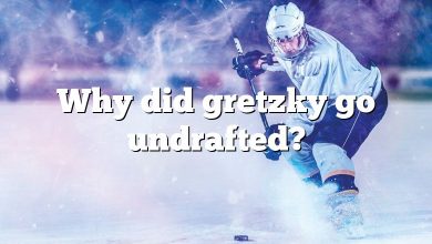 Why did gretzky go undrafted?