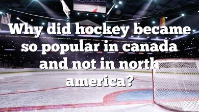 Why did hockey became so popular in canada and not in north america?