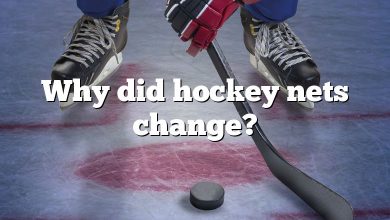 Why did hockey nets change?