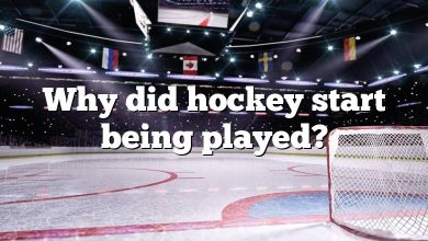 Why did hockey start being played?