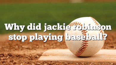 Why did jackie robinson stop playing baseball?